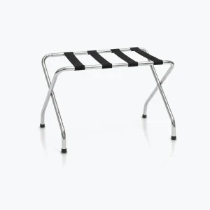 Small Luggage Rack Silver Chrome